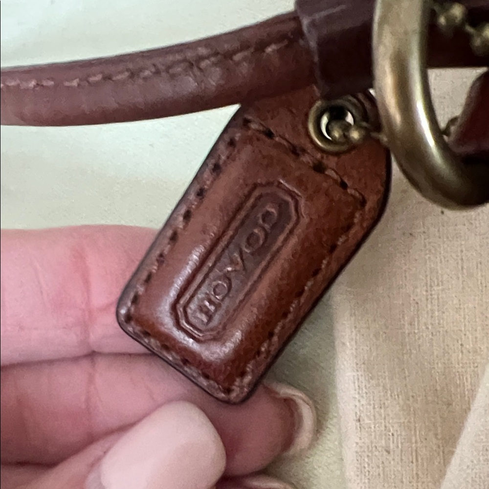Coach Brown Leather wristlet Bag with Buckle - Picture 5 of 7